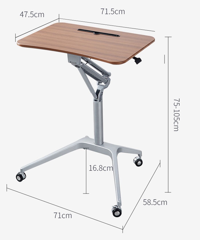 Pneumatic lifting table