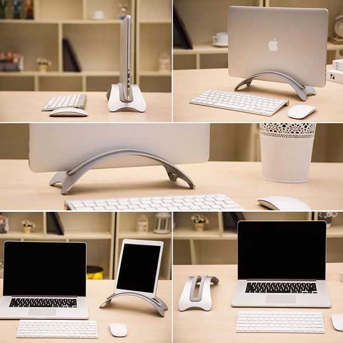 Aluminium Laptop Stand Vertical Bracket Notebook
