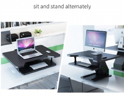 Adjustable height sit to stand up standing desk