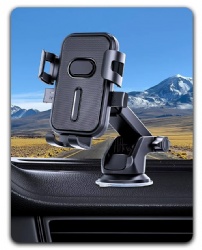 Car Phone Holder with Telescopic Arm for Dashboard and Windshield